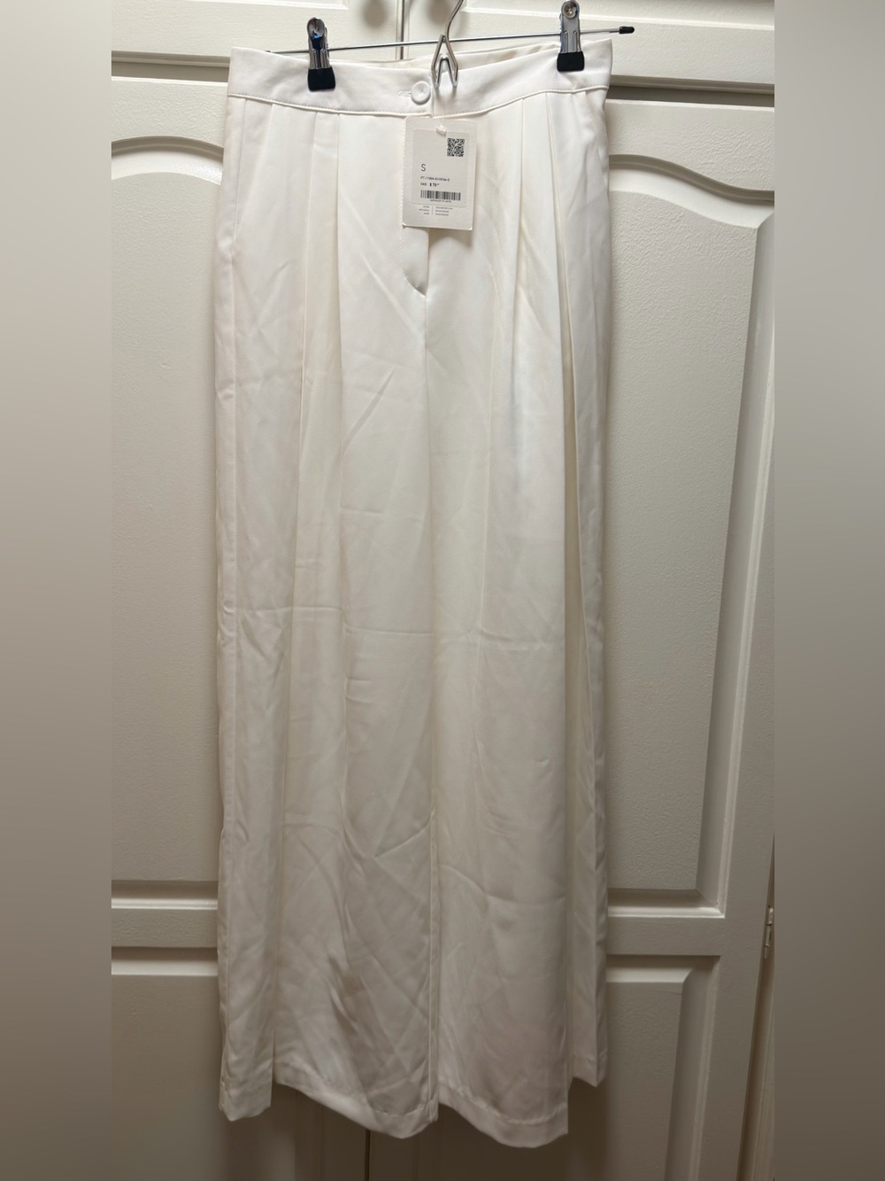 OAK + FORT Wide-Leg Cream Pants